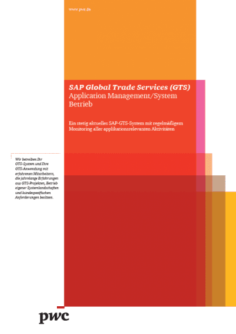 SAP Global Trade Services (GTS) - Applications Management/System Betrieb