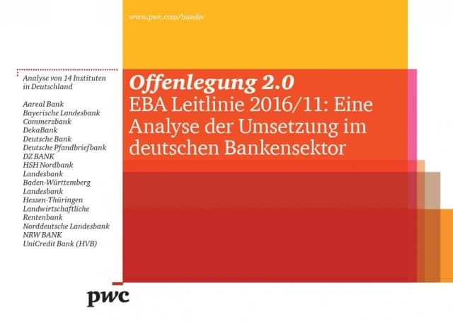 Offenlegung 2.0 - EBA Leitlinie 2016/11: Eine Analyse der Umsetzung im deutschen Bankensektor