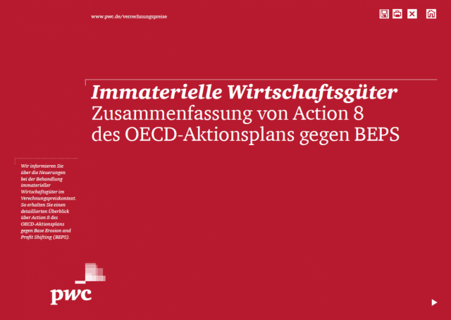 Immaterielle Wirtschaftsgüter - Zusammenfassung von Action 8 des OECD-Aktionsplans gegen BEPS