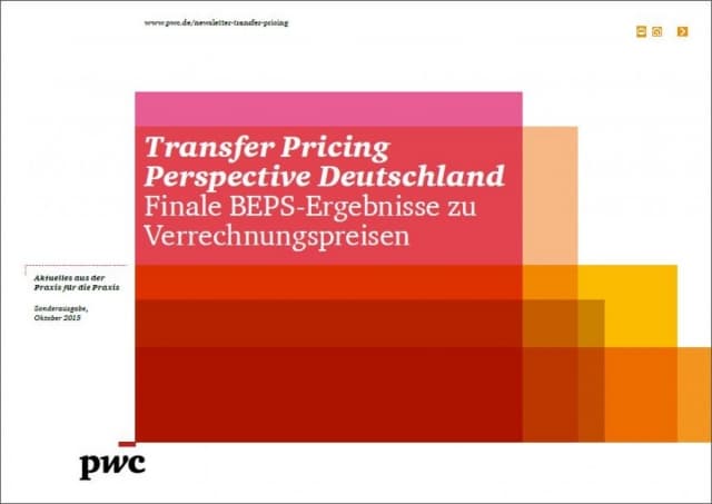 Transfer Pricing Perspective Deutschland - Finale BEPS-Ergebnisse zu Verrechnungspreisen