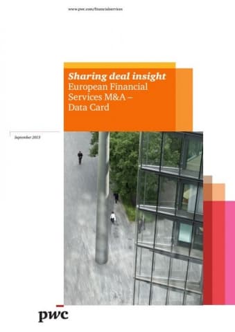 Sharing deal insight - European Financial Services M&A - Data Card