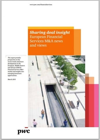 Sharing deal insight - European Financial Services M&A news and views