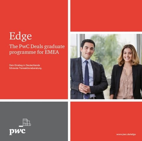 Edge - The PwC Deals graduate programme for EMEA