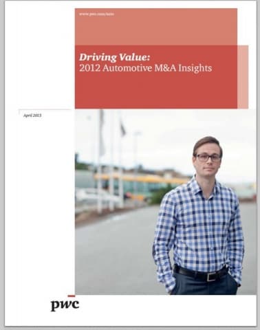 Driving Value:  2012 Automotive M&A Insights