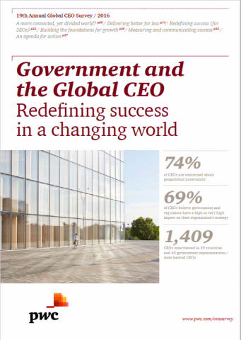 Government and the Global CEO - Redefining success in a changing world