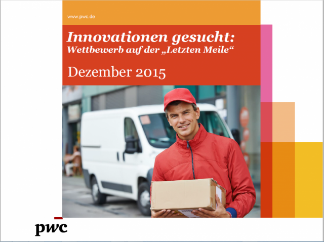 Innovationen gesucht: Wettbewerb auf der "Letzten Meile" - Dezember 2015