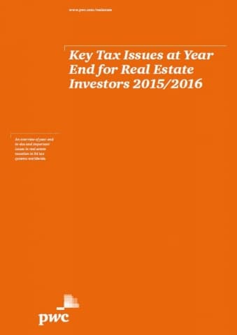 Key Tax Issues at Year End for Real Estate Investors 2015/2016