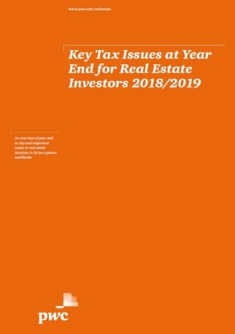 Key Tax Issues at Year End for Real Estate Investors 2018/2019 