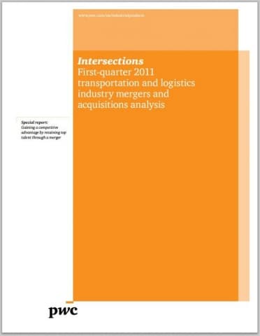 Intersections - First-quarter 2011 transportation and logistics industry mergers and acquisitions analysis