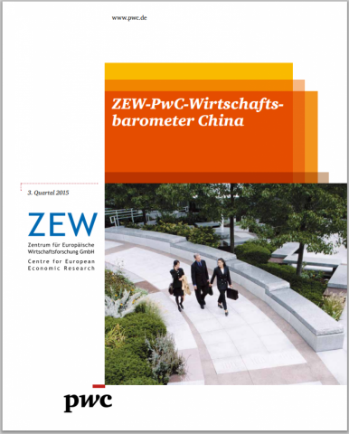 ZEW-PwC-Wirtschaftsbarometer China 3. Quartal 2015