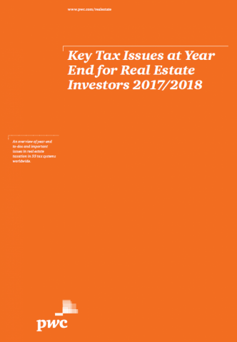 Key Tax Issues at Year End for Real Estate Investors 2017/2018