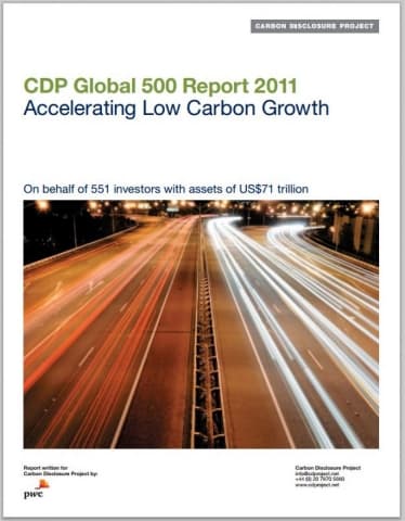 CDP Global 500 Report 2011 - Accelerating Low Carbon Growth
