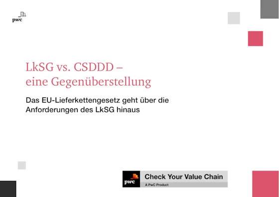 LkSG vs. CSDDD – eine Gegenüberstellung