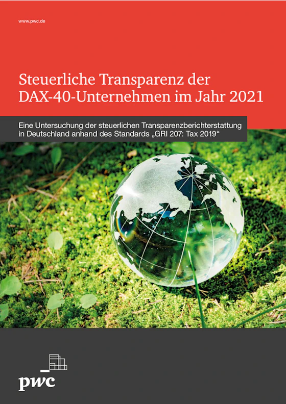 Steuerliche Transparenz der DAX-40-Unternehmen im Jahr 2021